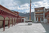 Ladakh - Matho, the various halls of the gompa are arranged around a courtyard